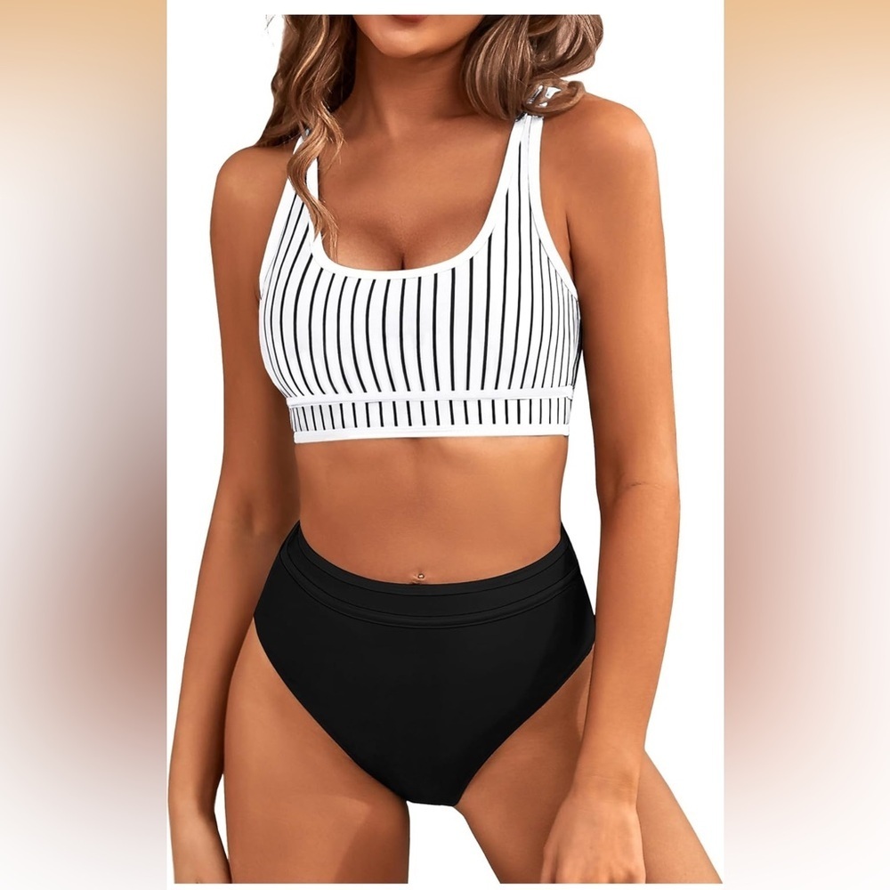 BMJL High Waisted Bikini Sets Sporty Cheeky HighCut M / 723-bb1